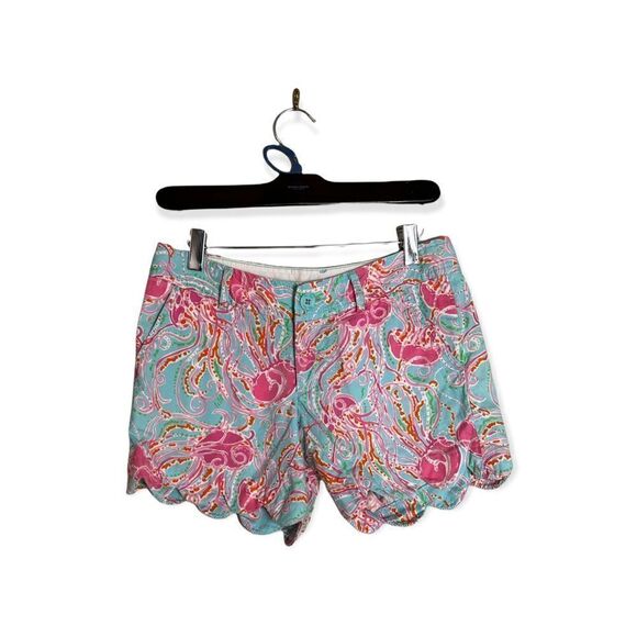 Lilly Pulitzer Buttercup Shorts In Jellies Be Jammin Print 00 - Picture 1 of 5